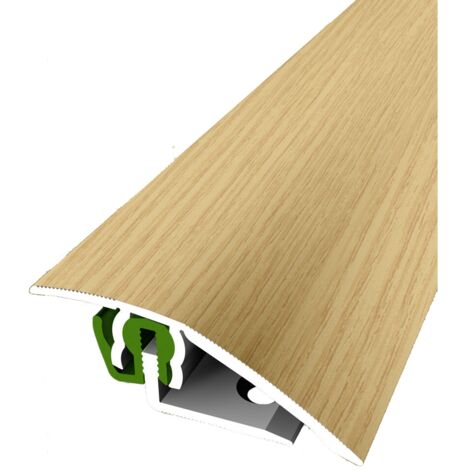 PROVISTON Übergangsprofil Parkettprofil Breite: 51 mm Höhenausgleich: 3 - 23 mm Länge: 900 mm Aluminiumprofil Eiche hell 1 Stück