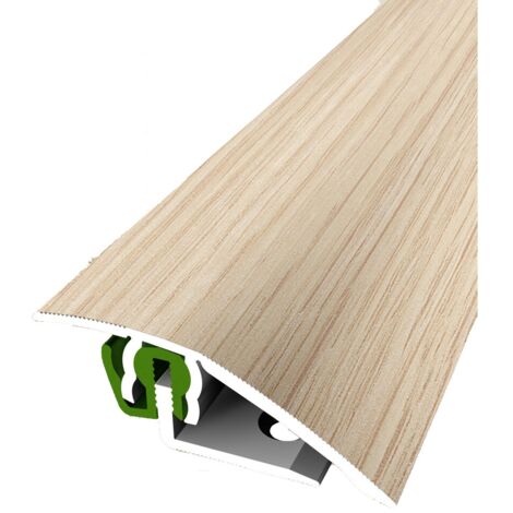 PROVISTON Übergangsprofil Parkettprofil Breite: 51 mm Höhenausgleich: 3 - 23 mm Länge: 900 mm Aluminiumprofil Eiche weiß gekalkt 1 Stück
