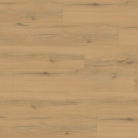 FLOORNOVO Rigid Vinylboden Holzoptik Eiche Beige 5 x 225 x 1220 mm Klick Vinyl Trittschall integriert Feuchtraumgeeignet NKL31 10 Stück