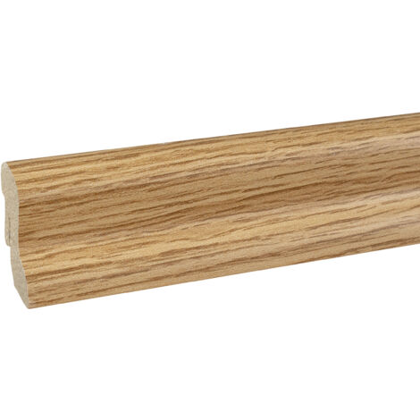 Außenecken Für MDF Sockelleisten 20 x 40 x 400 mm MDF-Kern foliert Eiche zum Kleben, Clipsen, Schrauben & Nageln Aussenwinkel by PROVISTON