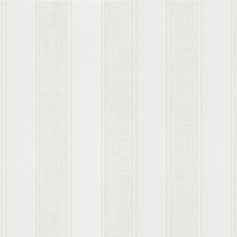 Vliestapete 141818 Tapete Streifen 106 x 2500 cm Rasch Selection Weiß (1/4)
