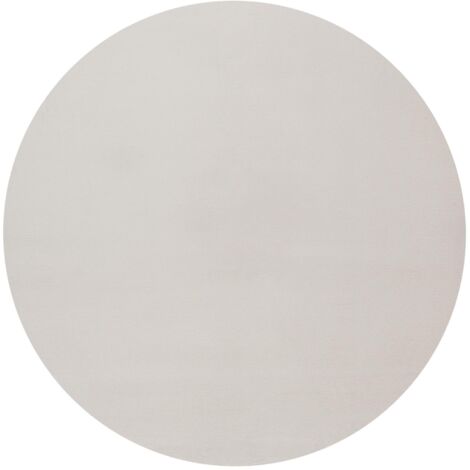 FLOORNOVO Hochflor Teppich rund einfarbig - Ø 200 cm - Besonders Weicher Teppich Wohnzimmer & Badezimmerteppich - Pflegeleicht - vielseitig einsetzbar im Innenbereich (1/5)