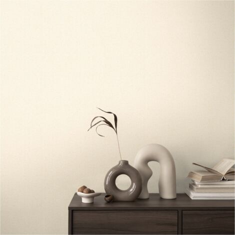 A.S. Creation Vliestapete 10.05 x 0.53 m Livingwalls Unitapete Creme 790651 Einfarbig CosmoLiving by Cosmopolitan (1/5)