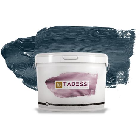 TADESSI Color Vista Wandfarbe Blau - Schieferblau - Matte Dispersionsfarbe - Innenfarbe für Wand und Decke