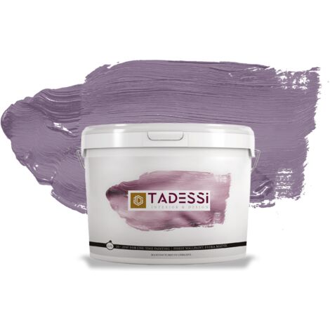 TADESSI Color Vista Wandfarbe Violett - Dunkellavendel - Matte Dispersionsfarbe - Innenfarbe für Wand und Decke