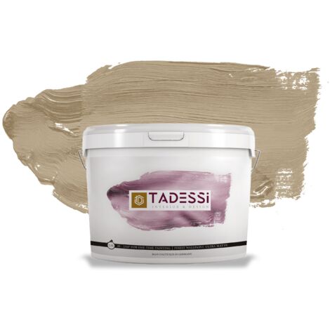 TADESSI Color Vista Wandfarbe Grün - Haselnuss Mocha - Matte Dispersionsfarbe - Innenfarbe für Wand und Decke