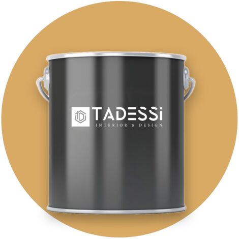 TADESSI Wall Select Wandfarbe Orange - Landgelb - abwaschbare Innenfarbe matt - Dispersionsfarbe - Geruchsarm und Lösemittelfrei