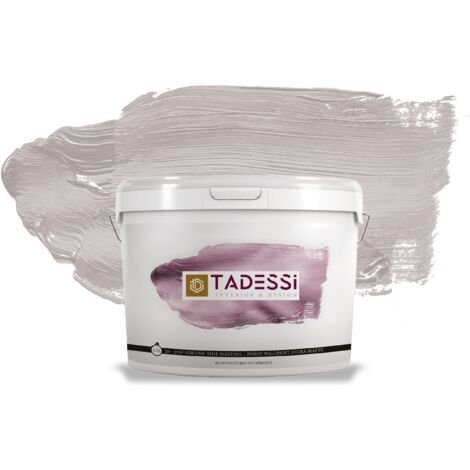 TADESSI Color Vista Wandfarbe Pastellgrau - Taubengrau - Matte Dispersionsfarbe - Innenfarbe für Wand und Decke