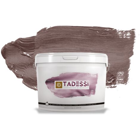 TADESSI Color Vista Wandfarbe Braun - Kastaniebraun - Matte Dispersionsfarbe - Innenfarbe für Wand und Decke