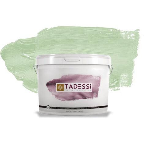 TADESSI Color Vista Wandfarbe Pastellgrün - Pistazie - Sage Green - Matte Dispersionsfarbe - Innenfarbe für Wand und Decke
