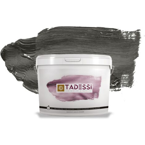 TADESSI Color Vista Wandfarbe Grau - Nebelgrau - Matte Dispersionsfarbe - Innenfarbe für Wand und Decke