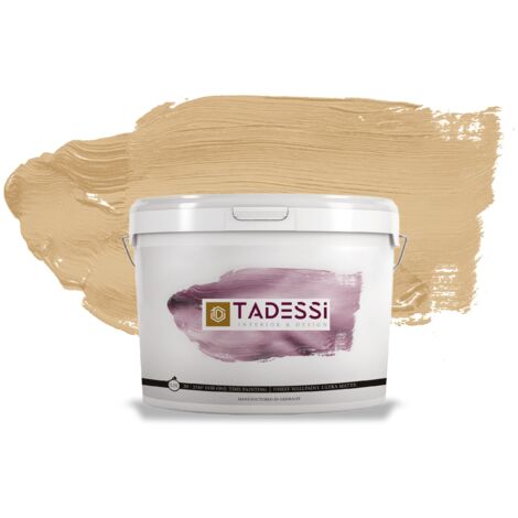 TADESSI Color Vista Wandfarbe Braun - Nougat Mocha - Matte Dispersionsfarbe - Innenfarbe für Wand und Decke