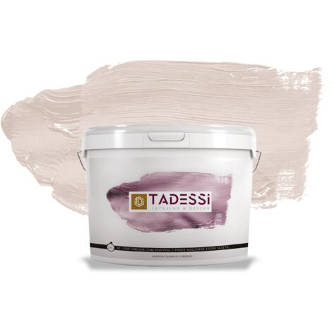 TADESSI Color Vista Wandfarbe Pastellgrau - Puderrosa - Matte Dispersionsfarbe - Innenfarbe für Wand und Decke