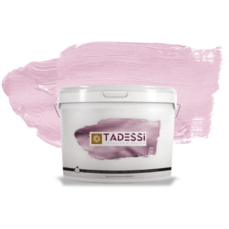 TADESSI Color Vista Wandfarbe Pastellpink - Altrosa - Matte Dispersionsfarbe - Innenfarbe für Wand und Decke