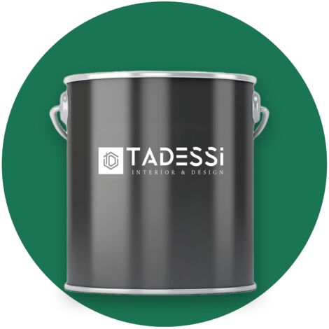 TADESSI Wall Select Wandfarbe Grün - Dschungelgrün - abwaschbare Innenfarbe matt - Dispersionsfarbe - Geruchsarm und Lösemittelfrei