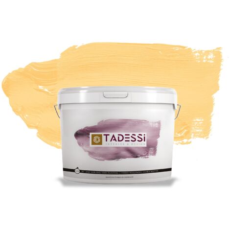 TADESSI Color Vista Wandfarbe Pastellgelb - Honiggelb - Matte Dispersionsfarbe - Innenfarbe für Wand und Decke