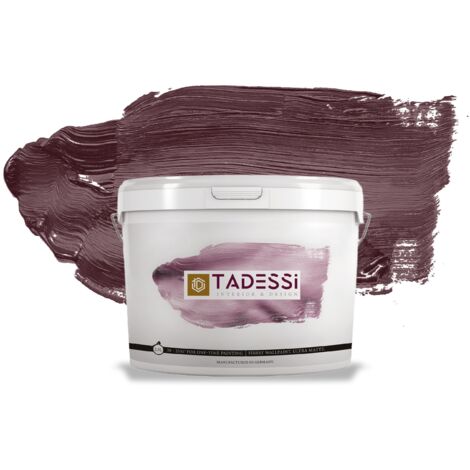 TADESSI Color Vista Wandfarbe Rot - Burgund - Matte Dispersionsfarbe - Innenfarbe für Wand und Decke