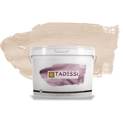 TADESSI Color Vista Wandfarbe Beige - Porzellanbeige - Matte Dispersionsfarbe - Innenfarbe für Wand und Decke