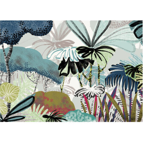 Komar Wandtapete - Jolly Jungle - 250 x 350 cm - Digitaldruck - Modern (1/5)