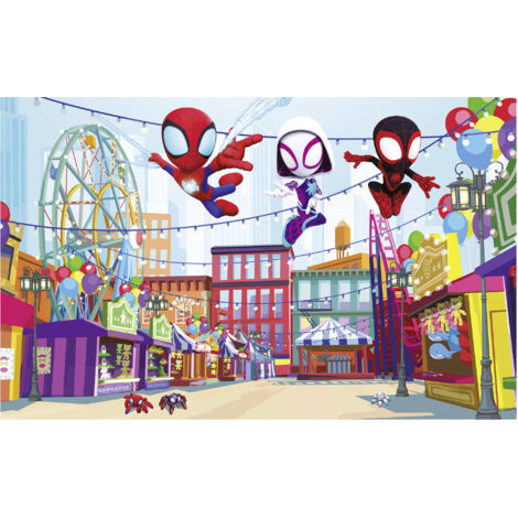 Komar Wandtapete - Marvel Spidey And His Amazing Friends Theme Park - 250 x 400 cm - Vlies (1/2)