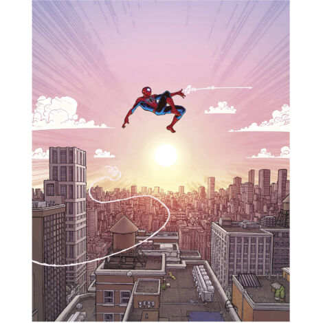 Komar Wandtapete - Marvel Spider Man Swinging Through the Air - 250 x 200 cm - Vlies (1/3)