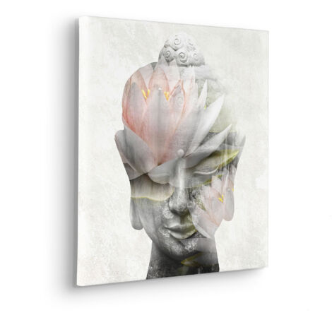 Komar Canvasbild Wellness Time - 40 x 40 cm - Bild auf Keilrahmen - Minimalistisch (1/2)