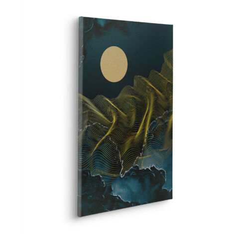 Komar Canvasbild Moon Waves - 60 x 40 cm - Bild auf Keilrahmen - Modern (1/2)