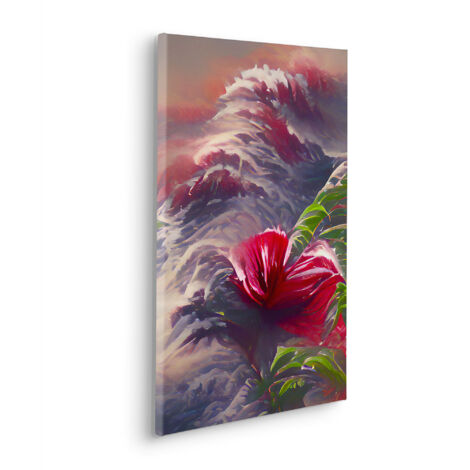 Komar Canvasbild Blossom Wave - 60 x 40 cm - Bild auf Keilrahmen - Vintage und Retro (1/2)