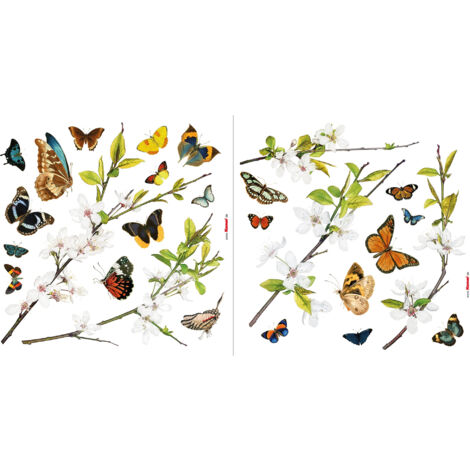 Komar Fenstersticker - Cheerful - 31 x 31 cm - Fensteraufkleber - Naturmotiv (1/3)