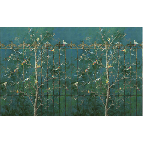 Komar Wandtapete - Birdsong Breeze - 250 x 400 cm - Vlies Digitaldruck - für Kinderzimmer (1/5)