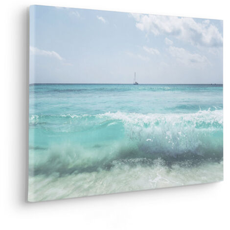 Komar Canvasbild Coastline - 40 x 60 cm - Bild auf Keilrahmen - Maritim (1/2)