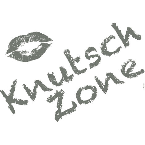 Komar Wandaufkleber - Knutschzone - 70 x 100 cm - selbstklebender Wandsticker (1/2)