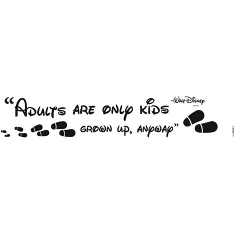 Komar Wandaufkleber - Disney Adults are only kids - 70 x 14 cm - Wandsticker - klassischer Stil (1/2)