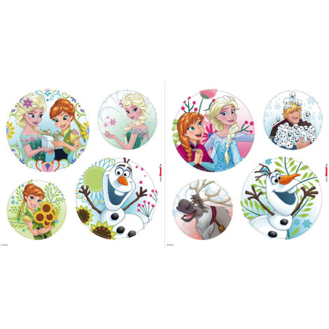 Komar Fenstersticker - Disney Frozen Springday - 30 x 30 cm - Fensteraufkleber - für Kinderzimmer (1/5)