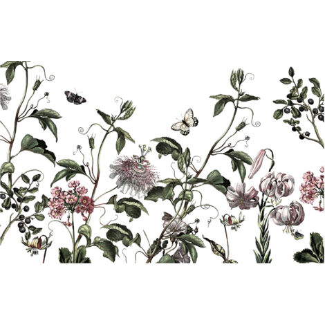 Komar Wandtapete - Paradis de Papillons - 250 x 400 cm - Vlies Digitaldruck - Modern (1/5)
