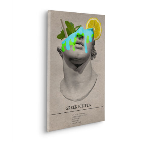 Komar Canvasbild Greek Ice Tea Cocktail - 60 x 40 cm - Bild auf Keilrahmen - Modern Urban (1/2)