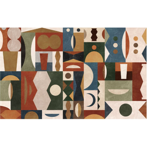 Komar Wandtapete - Tribal Tiles - 250 x 400 cm - Vlies Digitaldruck - Mediterran Vintage und Retro (1/5)