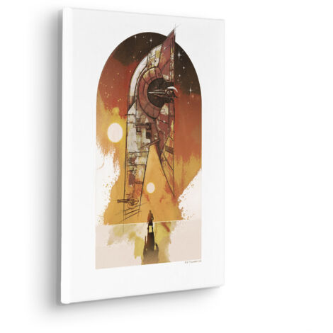 Komar Canvasbild Star Wars Boba Fett Starship - 40 x 30 cm - Bild auf Keilrahmen (1/2)