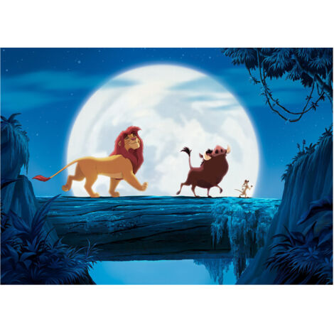 Komar Wandtapete - Disney The Lion King Full Moon Walk - 250 x 350 cm - Vlies - für Kinderzimmer (1/3)