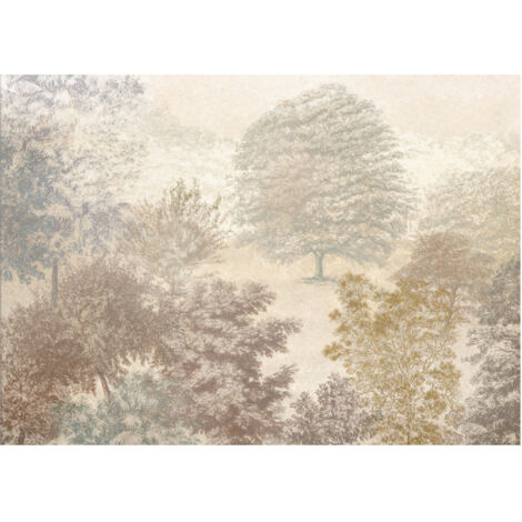 Komar Wandtapete - Herbstwald - 250 x 350 cm - Digitaldruck - Naturmotiv (1/5)
