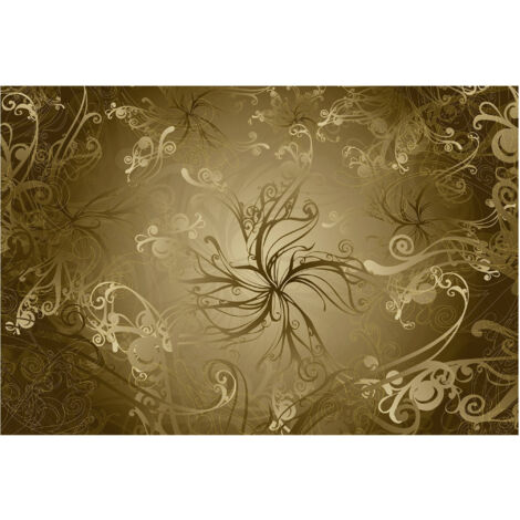 Komar Wandtapete - Gold - 254 x 368 cm - Vlies - klassischer Stil (1/2)