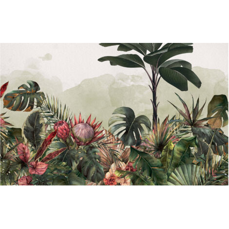 Komar Wandtapete - Jungle Spot - 250 x 400 cm - Vlies Digitaldruck - Mediterran Modern (1/5)