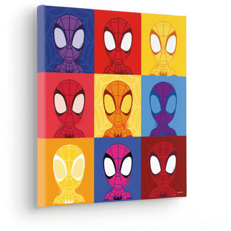 Komar Canvasbild Marvel Spidey Symmetry - 30 x 30 cm - Bild auf Keilrahmen (1/2)