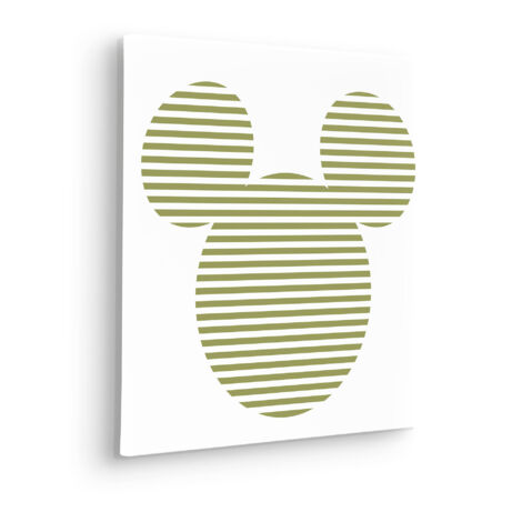 Komar Canvasbild Disney Mickey Horizontal Stripes - 40 x 40 cm - Bild auf Keilrahmen (1/2)