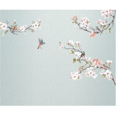 Komar Wandtapete - Apple Blossom - 250 x 300 cm - Vlies Digitaldruck - klassischer Stil (1/5)