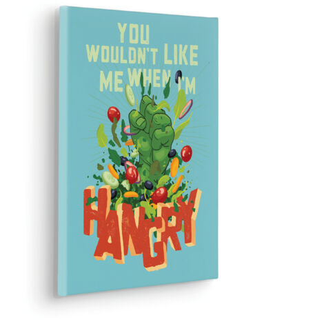 Komar Canvasbild Marvel Hangry - 40 x 30 cm - Bild auf Keilrahmen - für Kinderzimmer (1/2)