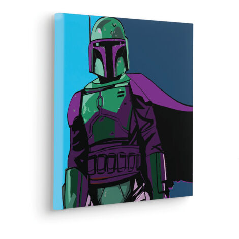 Komar Canvasbild Star Wars Cyberart by Boba Fett - 40 x 40 cm - Bild auf Keilrahmen (1/2)