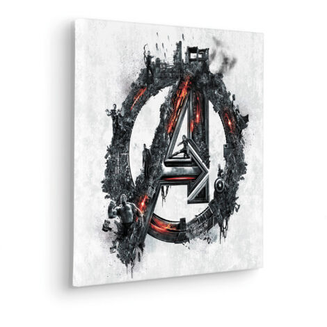 Komar Canvasbild Avengers Big A Logo - 40 x 40 cm - Bild auf Keilrahmen (1/2)