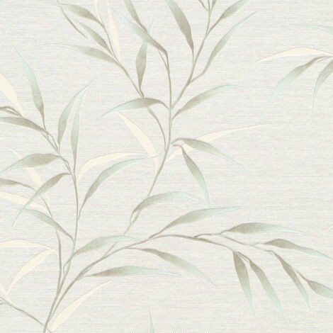 Vliestapete - Fashion for Walls 5 - Taupe Türkis Creme Bäume Blätter GMK Erismann - 1052818