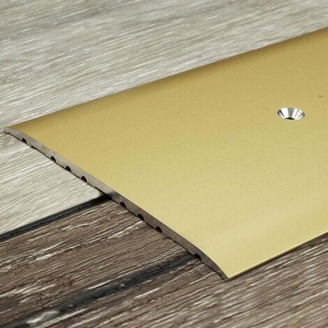 PROVISTON Übergangs- & Ausgleichsprofil Aluminium 80 x 3.5 x 1000 mm Goldfarbig Bodenprofil Metallprofil Übergangsschiene